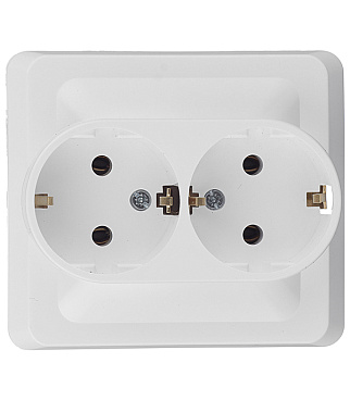 Розетка Systeme Electric Этюд встраиваемая белая (PC16-007B)