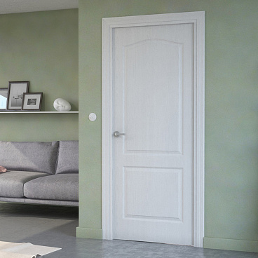 Дверь межкомнатная Палитра 900х2000 мм финишпленка белая глухая