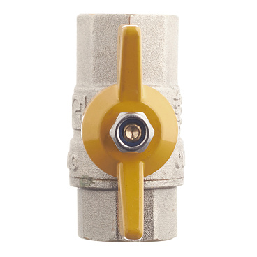 Кран шаровой газовый Valtec 1/2 ВР(г) х 1/2 ВР(г) бабочка (VT.277.N.04)