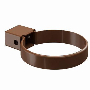 Хомут трубы пластиковый d80 мм Docke Standard светло-коричневый RAL 8017