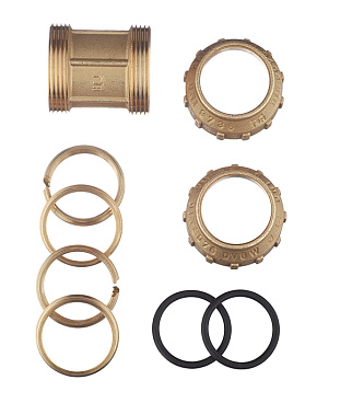 Муфта ПНД Tiemme компрессионная 32х32 мм латунь