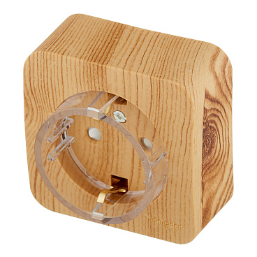 Розетка Systeme Electric Blanca накладная ясень со шторками компакт (BLNRA111115)