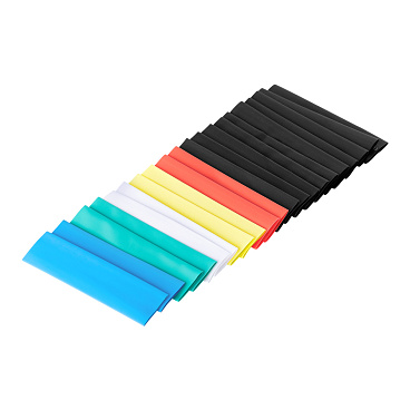 Трубка термоусадочная КВТ Колорит ТНТ нг 16/8 мм 100 мм 6 цветов (20 шт.)