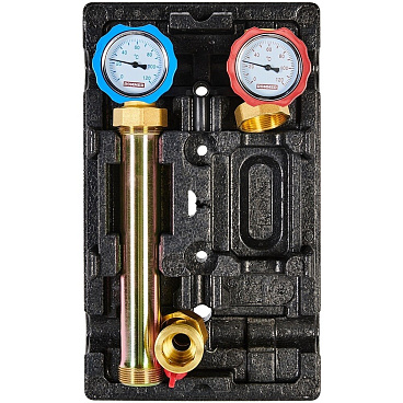 Насосная группа Rommer 1 ВР(г) х 1 1/2 НР(ш) с прямым контуром без насоса (RDG-1001-002501)