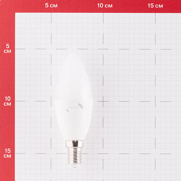 Лампа светодиодная Hesler E14  2700К 8 Вт 840 Лм 230 В свеча матовая