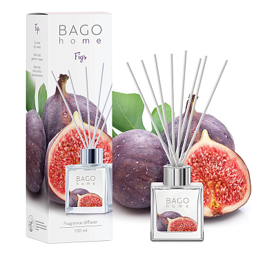 Аромадиффузор с палочками Bago home Инжир 100 мл