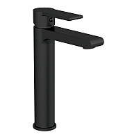 Смеситель для раковины высокий Cersanit Brasko Black однорычажный черный (63111)