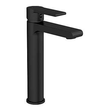 Смеситель для раковины высокий Cersanit Brasko Black однорычажный черный (63111)