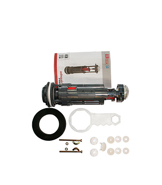 Клапан сливной Wirquin One двухрежимный кнопка пластик хром (10975009)