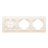 Рамка EKF Минск трехместная бежевая (ERM-G-303-20)