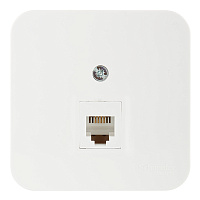 Розетка телефонная Systeme Electric Blanca накладная белая (BLNIA011001)