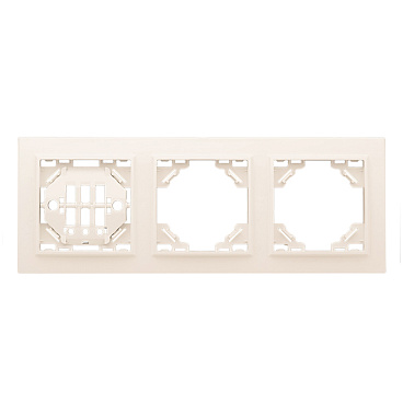 Рамка EKF Минск трехместная бежевая (ERM-G-303-20)