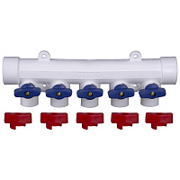 Коллектор полипропиленовый Tebo 32 мм х 5 выходов 20 мм (TRD0000026435)