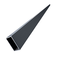 Лага для забора 40х20х1,5 мм 2,5 м графитовый серый RAL 7024