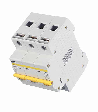 Автоматический выключатель модульный IEK Karat ВА 47-29 3P 63А тип C 4,5 кА 400 В (MVA20-3-063-C)