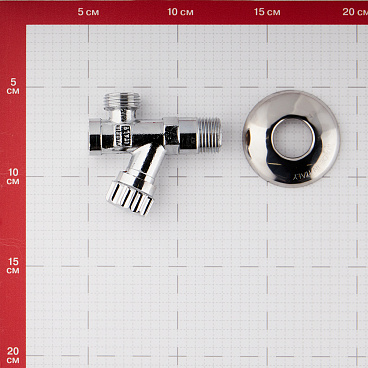 Вентиль Valtec 1/2 НР(ш) х 1/2 НР(ш) для подключения с/т приборов угловой с фильтром (VT.282.GBC.0404)