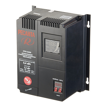 Стабилизатор напряжения Ресанта СПН-5400 однофазный 220 В 5,4 кВт навесной