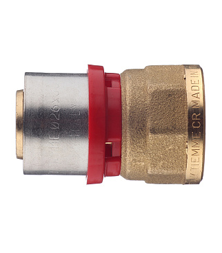 Соединитель прямой Tiemme 26(пресс) х 3/4 ВР(г)