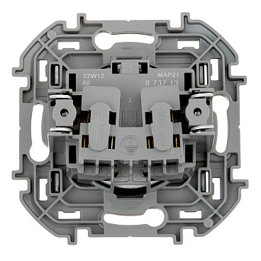 Розетка Legrand Inspiria встраиваемая антрацит (673713)