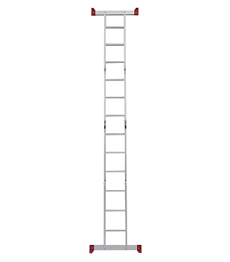 Лестница алюминиевая трансформер четырехсекционная 3 ступени Новая высота бытовая