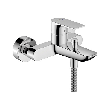 Смеситель для ванны Hansgrohe хром однорычажный с коротким изливом без лейки (72450000)