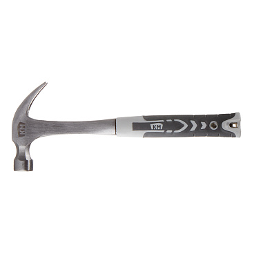 Молоток-гвоздодер цельнометаллический КМ 450 г обрезиненная ручка (675301)