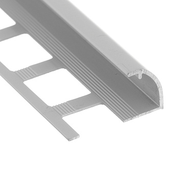 Профиль для плитки до 12 мм Г-образный алюминиевый 2700х26,8х14,3 мм