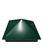 Колпак на столб 400х400 мм зеленый RAL 6005