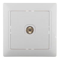 Розетка телевизионная Svet встраиваемая белая (SV1001-0038)