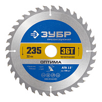 Диск пильный по дереву Зубр 235х30х1,8 мм 36 зубьев (36903-235-30-36_z01)