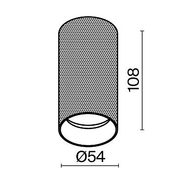 Потолочный светильник Technical C080CL-01-GU10-MG
