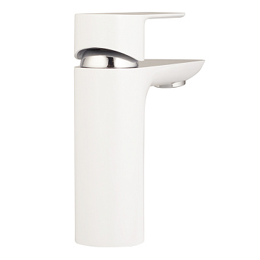Смеситель для раковины Lavelly White Modern хром/белый однорычажный (623750)