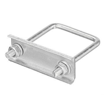 Крепление сетки/секции заборной к столбам 40х40 мм оцинкованное (3 шт.)