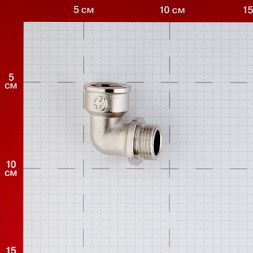 Угол Stout 1/2 ВР(г) х 1/2 НР(ш) с упором никелированный (SFT-0016-000012)