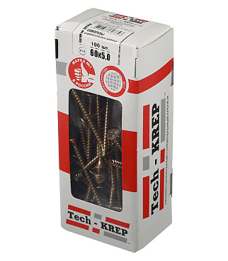 Саморезы универсальные 60x5,0 мм желтые (100 шт.)