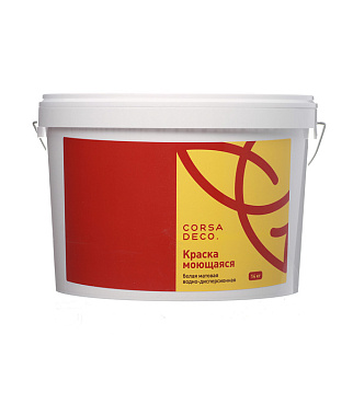 Краска моющаяся Corsa Deco белая 14 кг