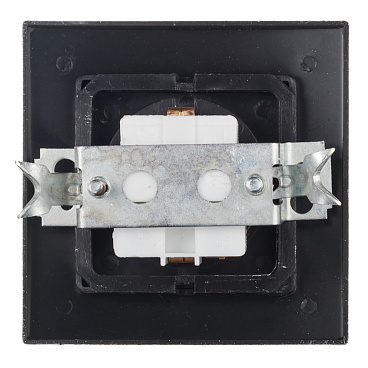 Розетка с рамкой Lavelly Antico RS16-133-S скрытая установка серебро с заземлением