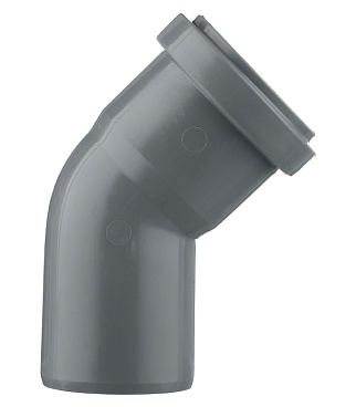 Отвод Ostendorf HTB d50 мм 45° пластиковый для внутренней канализации (112120)