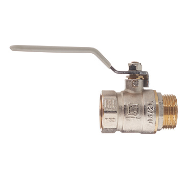 Кран шаровой латунный СТМ 1 ВР(г) х 1 НР(ш) ручка прямой