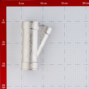 Тройник косой Valtec для гильзы под погружной датчик 1 ВР(г) х 1/2 ВР(г) х 1 ВР(г) латунный (VTr.136.N.0604)