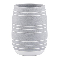 Стакан для ванной Granit настольный полирезин серый (75208)