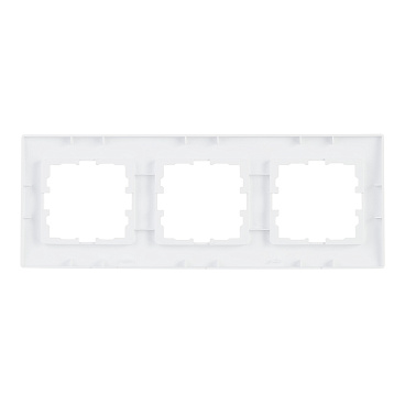 Рамка Lezard Karina трехместная белая (707-0200-148)