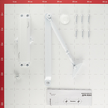 Доводчик дверной Corsa Deco (40-60 кг) белый