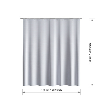 Штора для ванны Fora Полоска 1800х1800 мм полиэстер бежевая (002-A)