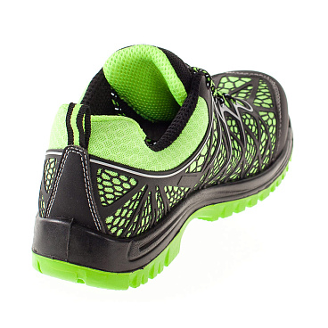 Полуботинки рабочие текстильные со светоотражающими элементами размер 44 зеленые Мистраль Неон (130168)