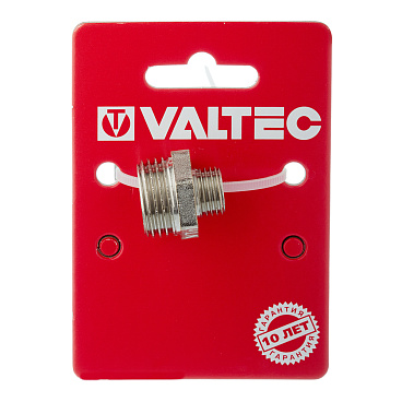 Ниппель переходной Valtec 1/2 НР(ш) х 1/4 НР(ш) латунный (VTr.580.N.0402)