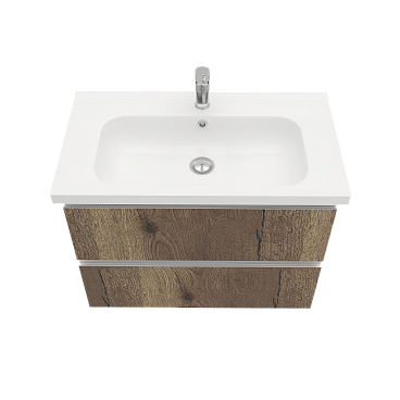 Тумба подв Электра/Electra 80 под умыв-к Creavit Идеал/IDEAL 80, дуб Рока, LE-WCAB-80-222