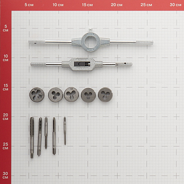 Набор плашек и метчиков Практика (779-455) (12 шт.)