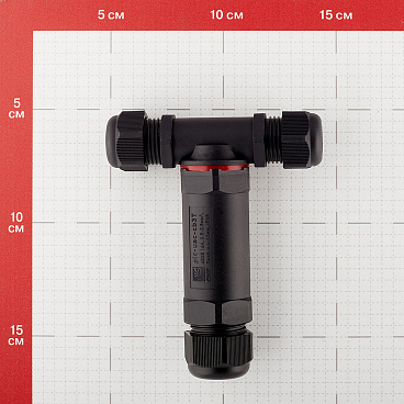 Коннектор кабельный Т-образный EKF PROxima FreeTools 2,5 кв. мм на 3 провода IP68