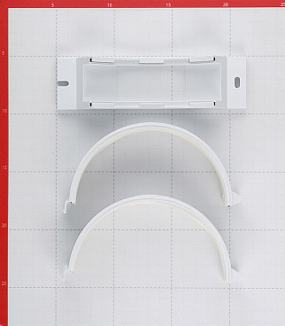 Держатель для круглых воздуховодов Era с уплотнителем пластиковый d125 мм